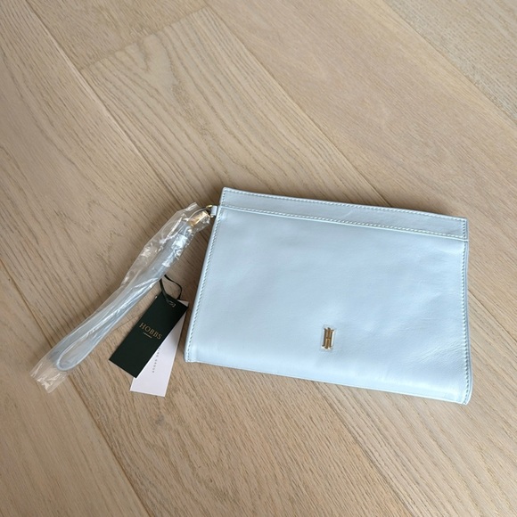 HOBBS LONDON Catherine Wristlet Pale Blue NWT - Picture 4 of 10